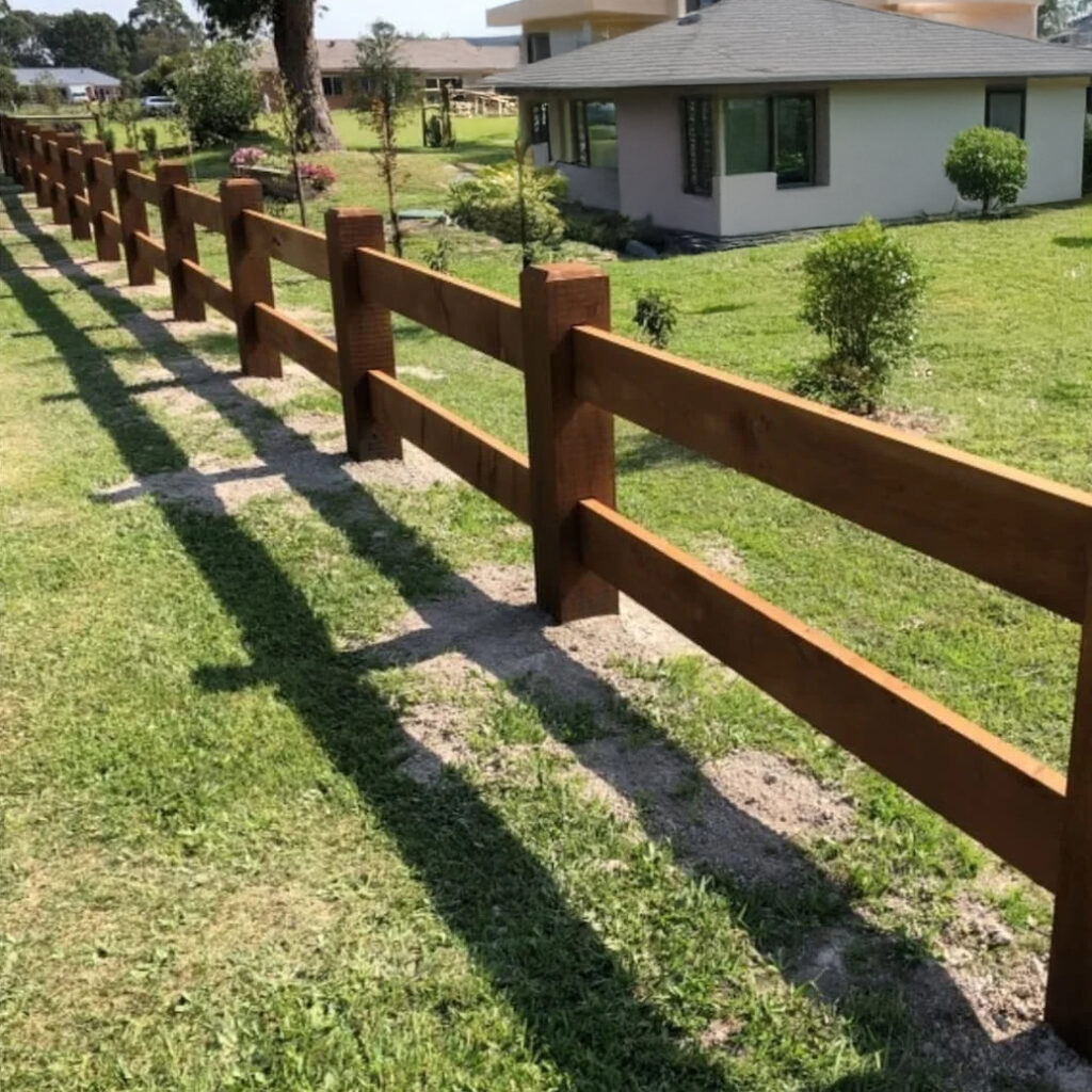post and rail fence - San Antonio Deck and Fence Works