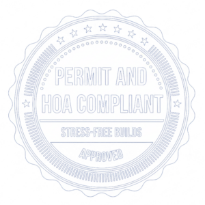 compliant - San Antonio Deck and Fence Works Badge for Permit and HOA Compliant Deck Builder and Fence Installer in San Antonio, TX
